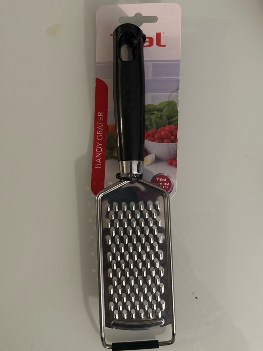 T-fal Black Handy Grater – Stainless Steel Handheld Kitchen Grater